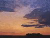 sunset: tangerine and cobalt