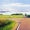 intersection and hay meadow