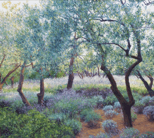 olive and lavendar